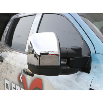 Clearview Next Gen Tow Mirrors Suitable For Toyota LandCruiser 300 Series SAHARA/ZX/GR SPORT 2025 on (Heat, Memory, Camera Provision, Power-Fold, BSM, Auto Tilt, Puddle Lights, Indicators, Electric, Chrome) - CVNG-TL-300S-HV2FSYIEC