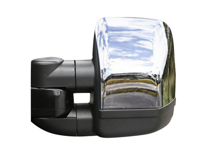 Clearview Next Gen Tow Mirrors Suitable For Mazda BT-50 2026 on (XTR/GT/SP/THUNDER  Dual Cab Pickup) (Heat, Camera Provision, Power-Fold, BSM, Indicators, Electric) (Chrome) - CVNG-IU-MX25-HVFSIEC
