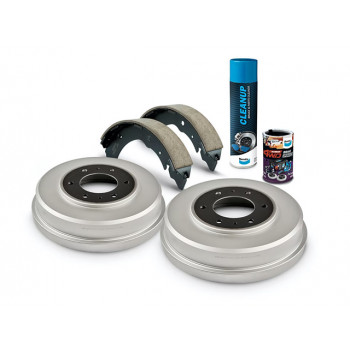 Bendix Ultimate High Performance Rear Brake Drum Upgrade Suitable for Mitsubishi Triton ML-MR (Kit) - U4WD-DBUK711