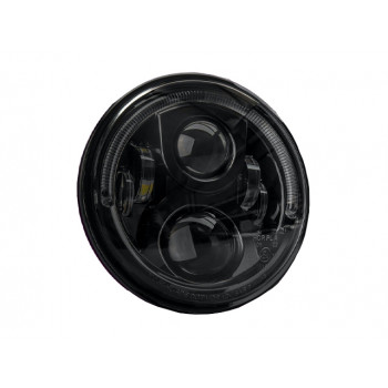 STEDI 7 Inch Carbon Black LED Headlight (Each) - LEDMOTO-CARBON-7BLK