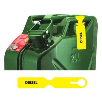 Fuel Can Tag(Diesel/Yellow) (Each) - FCTYEL