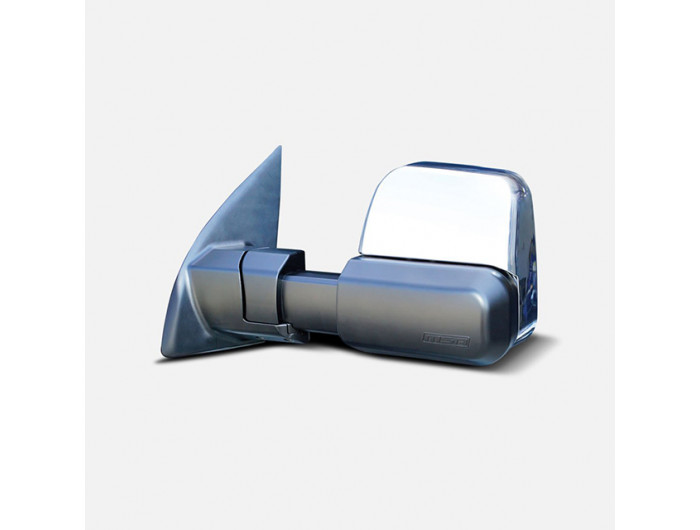 MSA 4x4 Towing Mirrors Suitable for Toyota LandCruiser Prado 250 Series (Chrome, Electric, Heated, Indicators, Blind Spot Monitoring, Power Fold, Puddle Light, Memory, Exit Assist) - TM2451