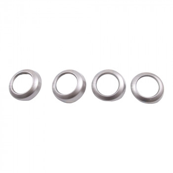 PVS Front Air Vent Rings Covers Suitable for Toyota LandCruiser 70 Series (2008-24) (Silver) - LC70AIRVENTSILV