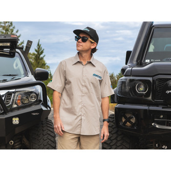 Superior Mens Short Sleeve Casual Shirt Sand (Each) - SUP-CASU-M-GRY-XXX