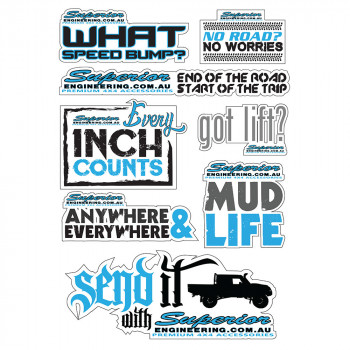 Superior Sticker Sheet A4 (Set 2) - SUP-STICKER-SET2