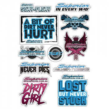 Superior Sticker Sheet A4 (Set 1) - SUP-STICKER-SET1