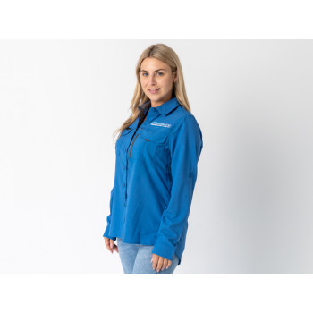 Superior Ladies Syzmik Fishing Shirt Blue (Each) - SUP-FISH-L-BLUE-XXX
