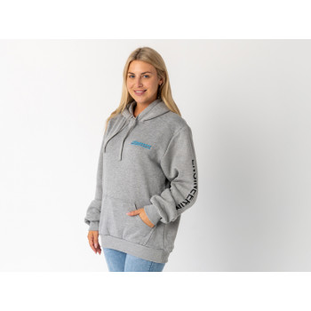 Superior Unisex Hoodie Grey Marle with Sleeve Logo (Each) - SUP-HOODIE-LOGO-U-GREY-XXX