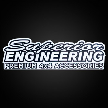 Superior Extra Large Sticker White 525mm x 160mm (Type 3 Design) - SUP-SELW-3