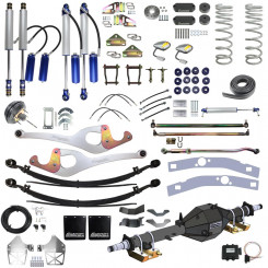 Superior Outback Tourer Leaf Sprung 4 Inch Lift, Track Corrected Chromoly Diamond Diff, 4T GVM Suitable For Toyota Landcruiser 79 Series Single Cab (VSC Models) - SUP-79VLTC-FED4RAKITSC20