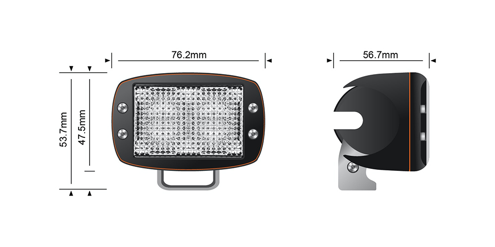 STEDI 10W Mini V2 LED Flood Light (Each) - LEDMINI-OSRM-10W