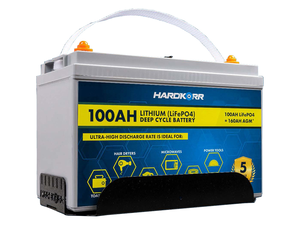 Hard Korr Battery Tray with Clamp for Hard Korr 100AH Lithium Battery (Kit) - HKPBATTRAY100