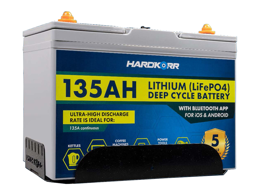 Hard Korr Battery Tray with Clamp for Hard Korr 135AH Lithium Battery (Kit) - HKPBATTRAY135