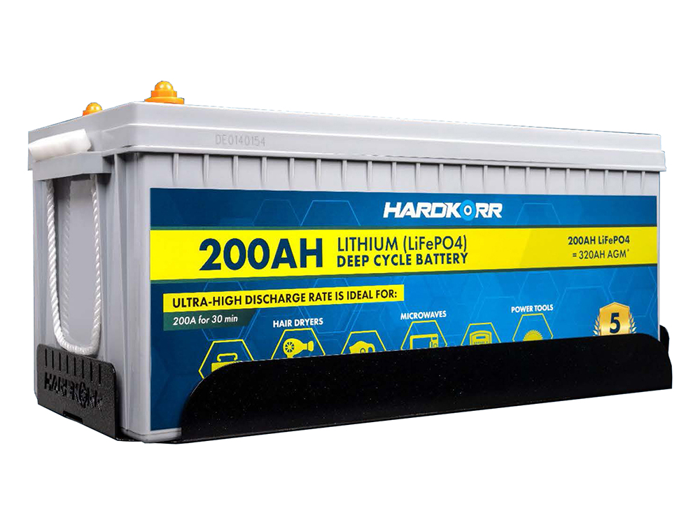 Hard Korr Battery Tray with Clamp for Hard Korr 200AH Lithium Battery (Kit) - HKPBATTRAY200