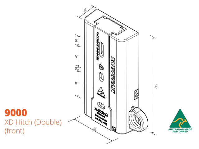 RacksBrax XD Hitch Double Pack (Kit) - 9000