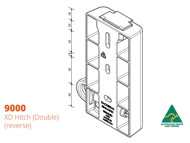 RacksBrax XD Hitch Double Pack (Kit) - 9000