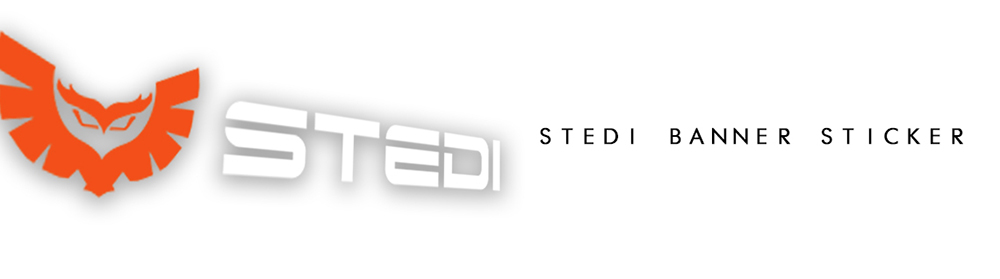 STEDI Banner Sticker 270mm X 40mm (Each) - STICKER-SMALL