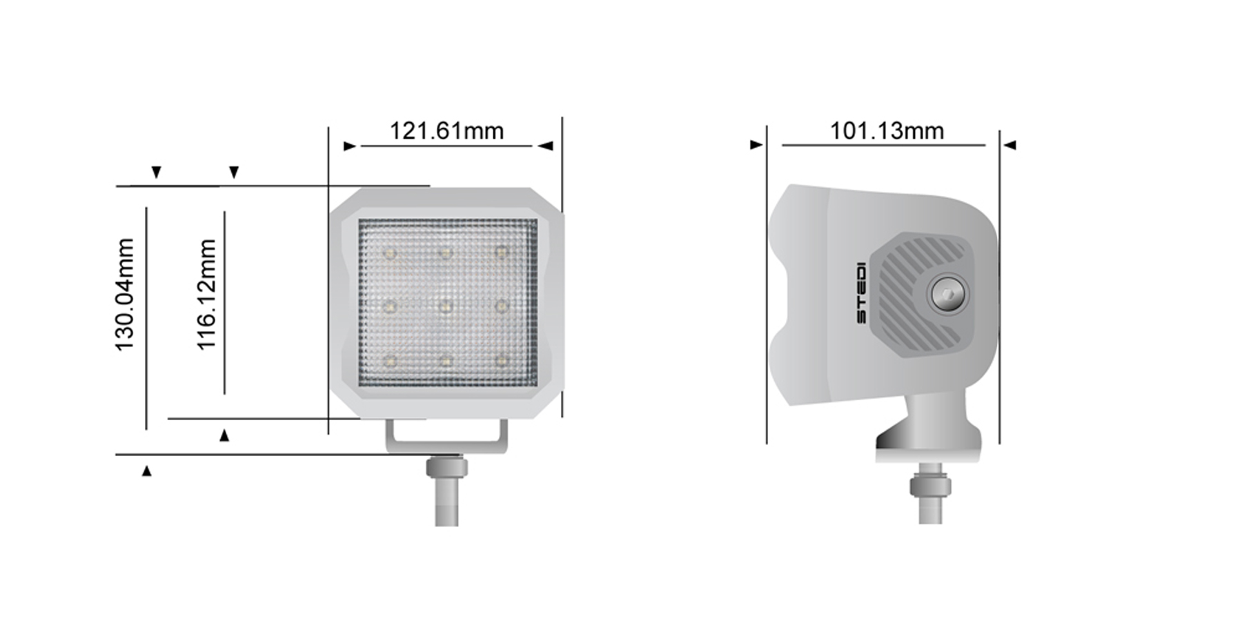 STEDI G9 Marine Ultra Flood Work Light - ST-07-G9-002