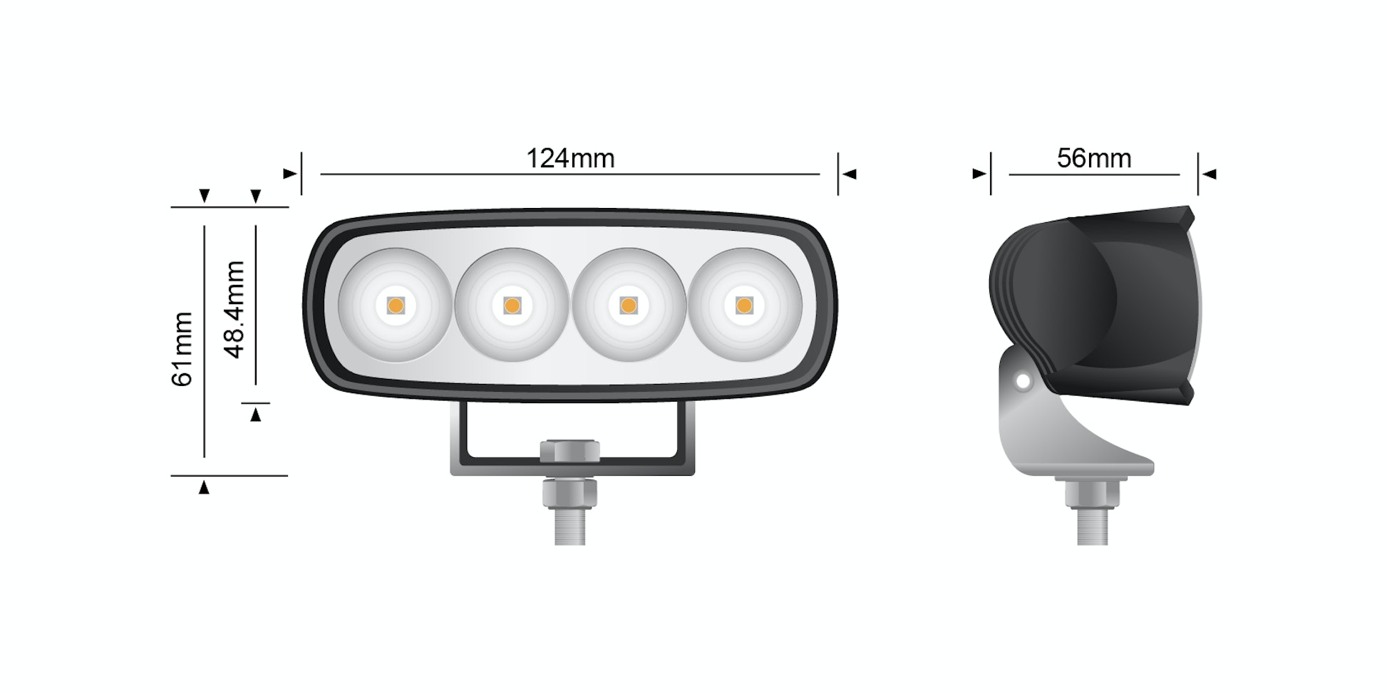 STEDI 20W Slim LED Work Light 2 Pack (Pair) - ST1012-20W