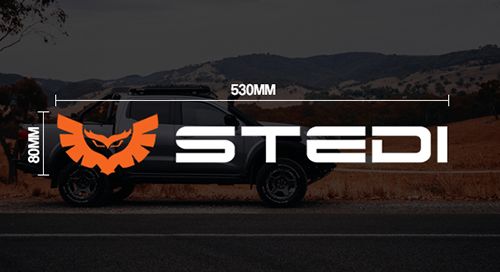 STEDI Banner Sticker 530mm X 80mm (Each) - STICKER-BANNER
