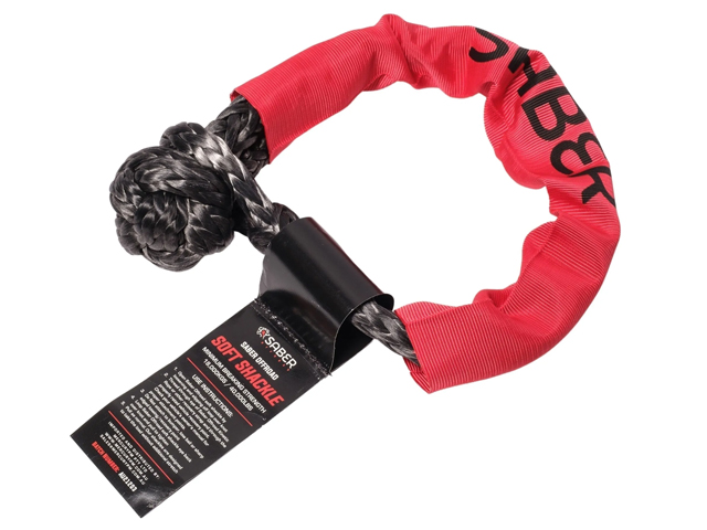 Saber OffRoad 18,000kg SaberPro Bound Soft Shackle with Sheath (Each) - SBR-18KSSB