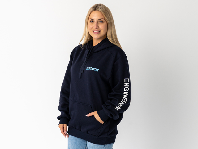 Superior Unisex Hoodie Navy with Sleeve Logo (Each) - SUP-HOODIE-LOGO-U-NAVY-XXX