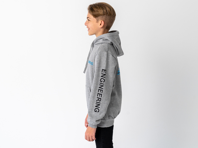Superior Youth Hoodie Grey Marle with Sleeve Logo (Each) - SUP-HOODIE-LOGO-Y-GREY-XXX