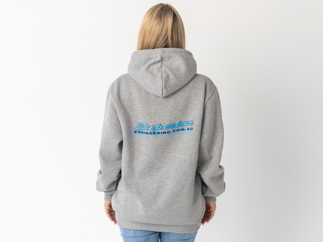 Superior Unisex Hoodie Grey Marle (Each) - SUP-HOODIE-U-GREY-XXX