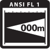 ANSI Beam Distance Icon