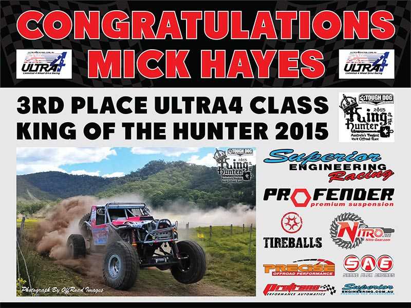 Third Place Finish King Of The Hunter 2015
